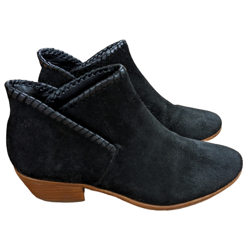 Jack Rogers Sadie Black Suede Booties Size 8 - Picture 14 of 14